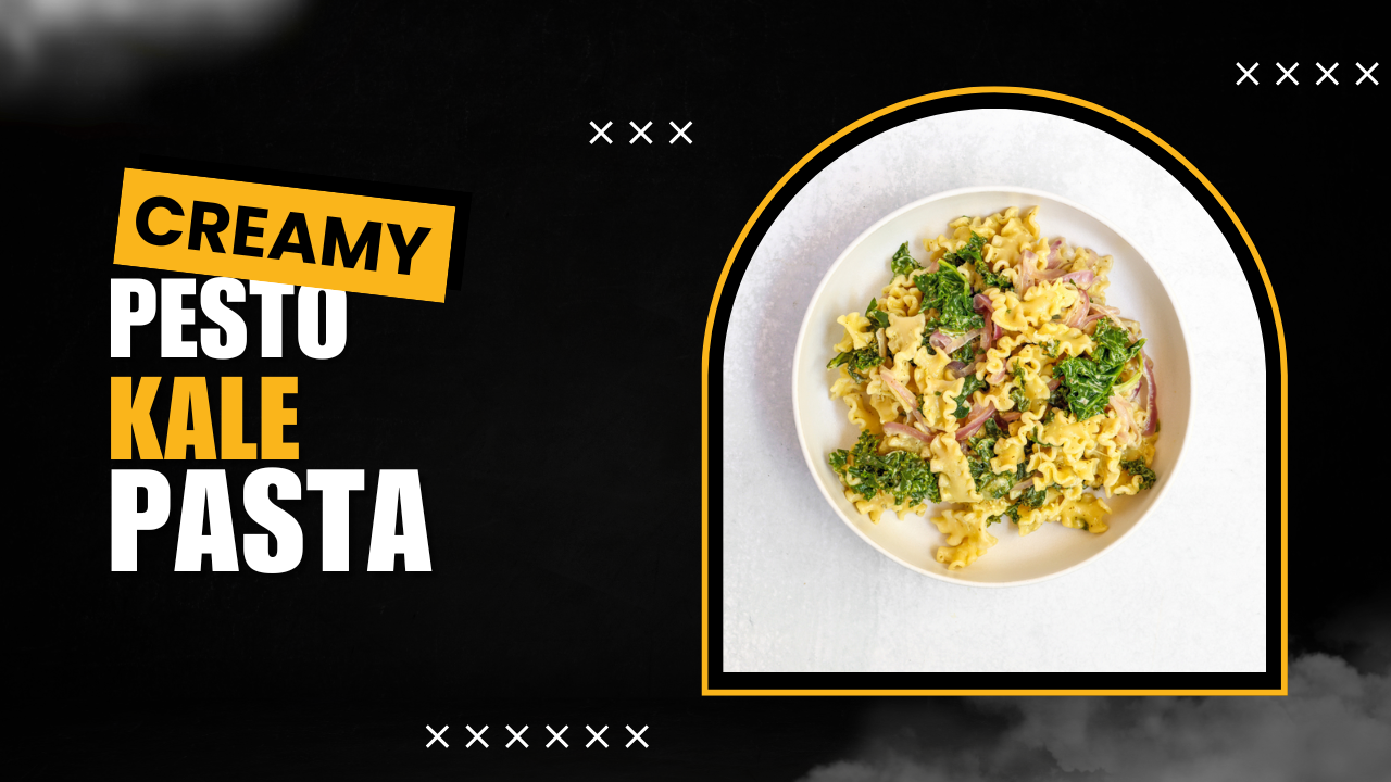 Video thumbnail for Creamy Pesto Kale Salad