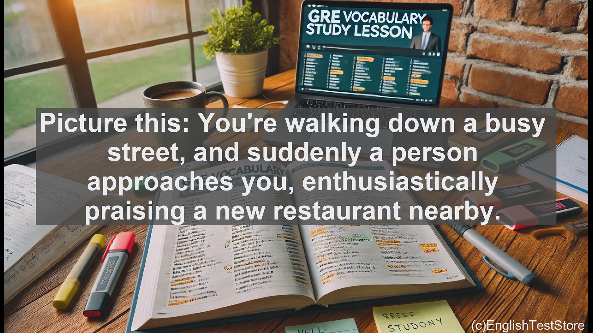 'Video thumbnail for GRE Vocabulary Lesson: Tout - Mastering the Art of Enthusiastic Promotion'