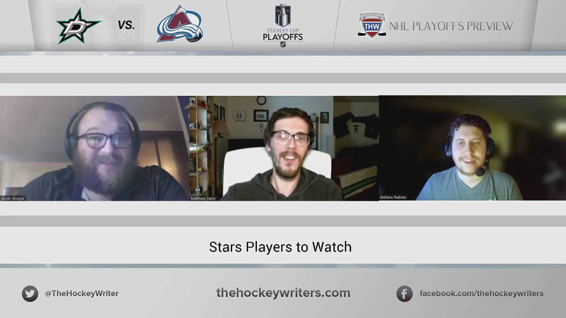 'Video thumbnail for Stars vs. Avalanche 2024 NHL Playoff Preview - Stars Players to Watch'