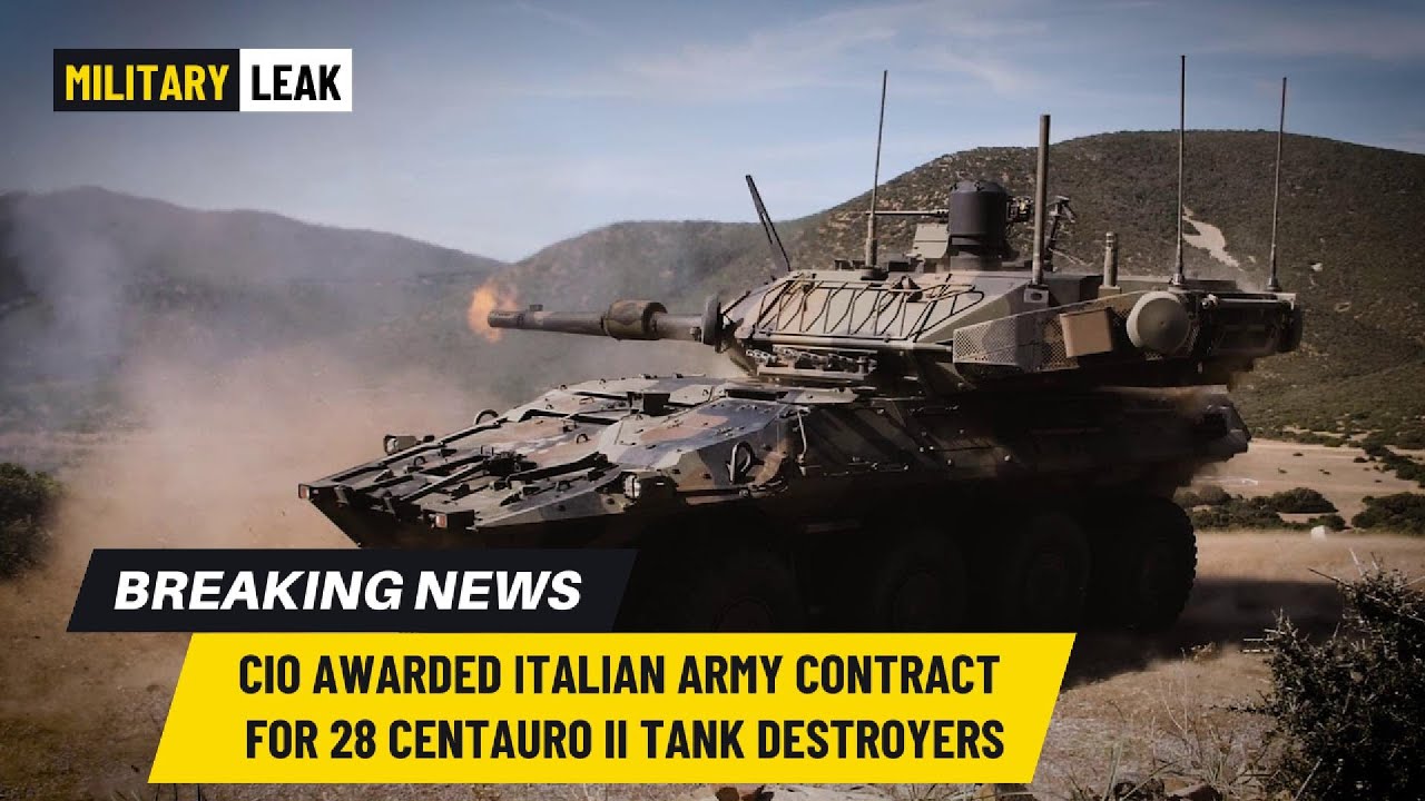 'Video thumbnail for CIO Awarded Italian Army Contract for 28 Centauro II Tank Destroyers'