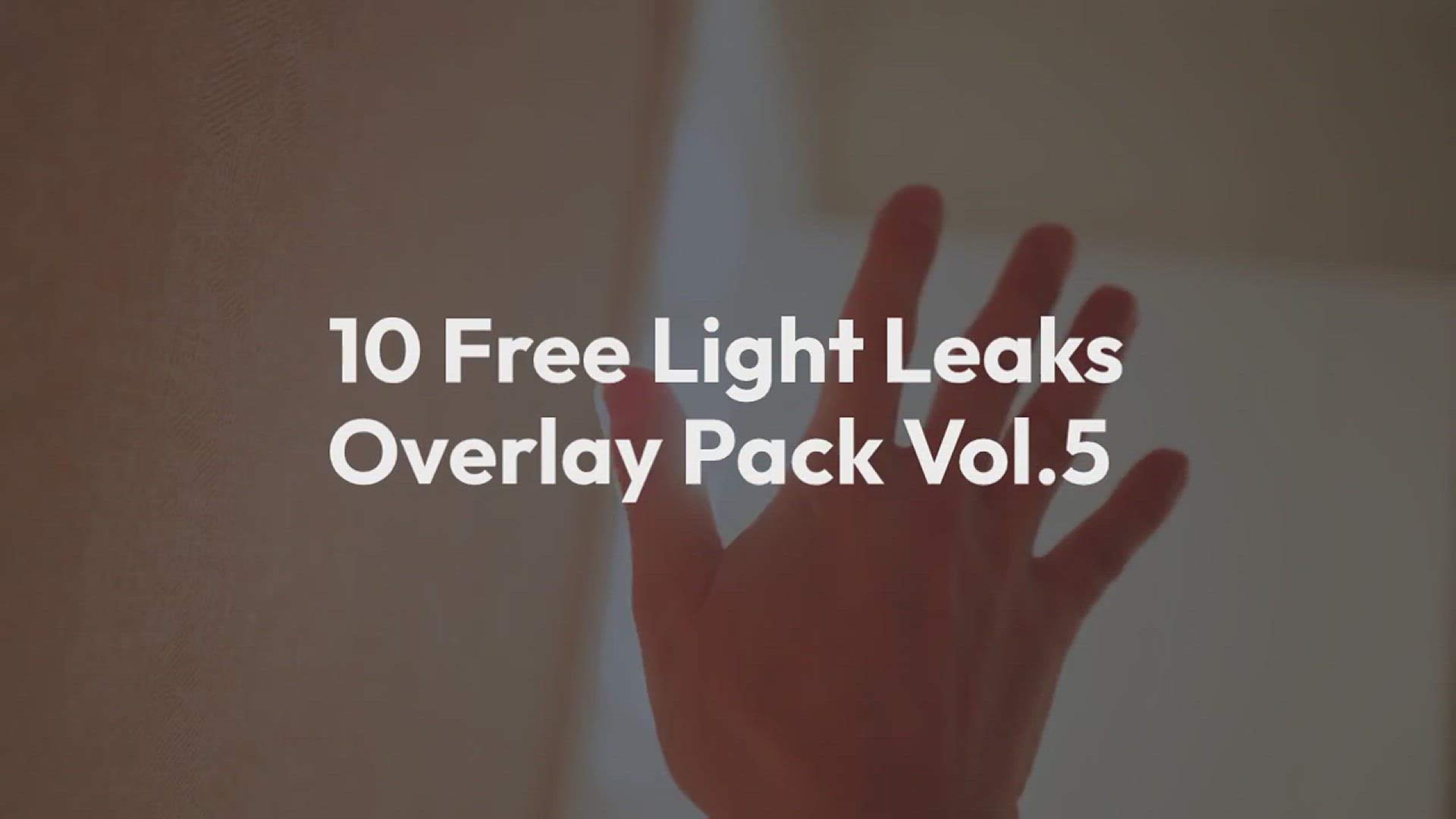 'Video thumbnail for 10 Free Light Leaks Overlay Pack Vol. 5'