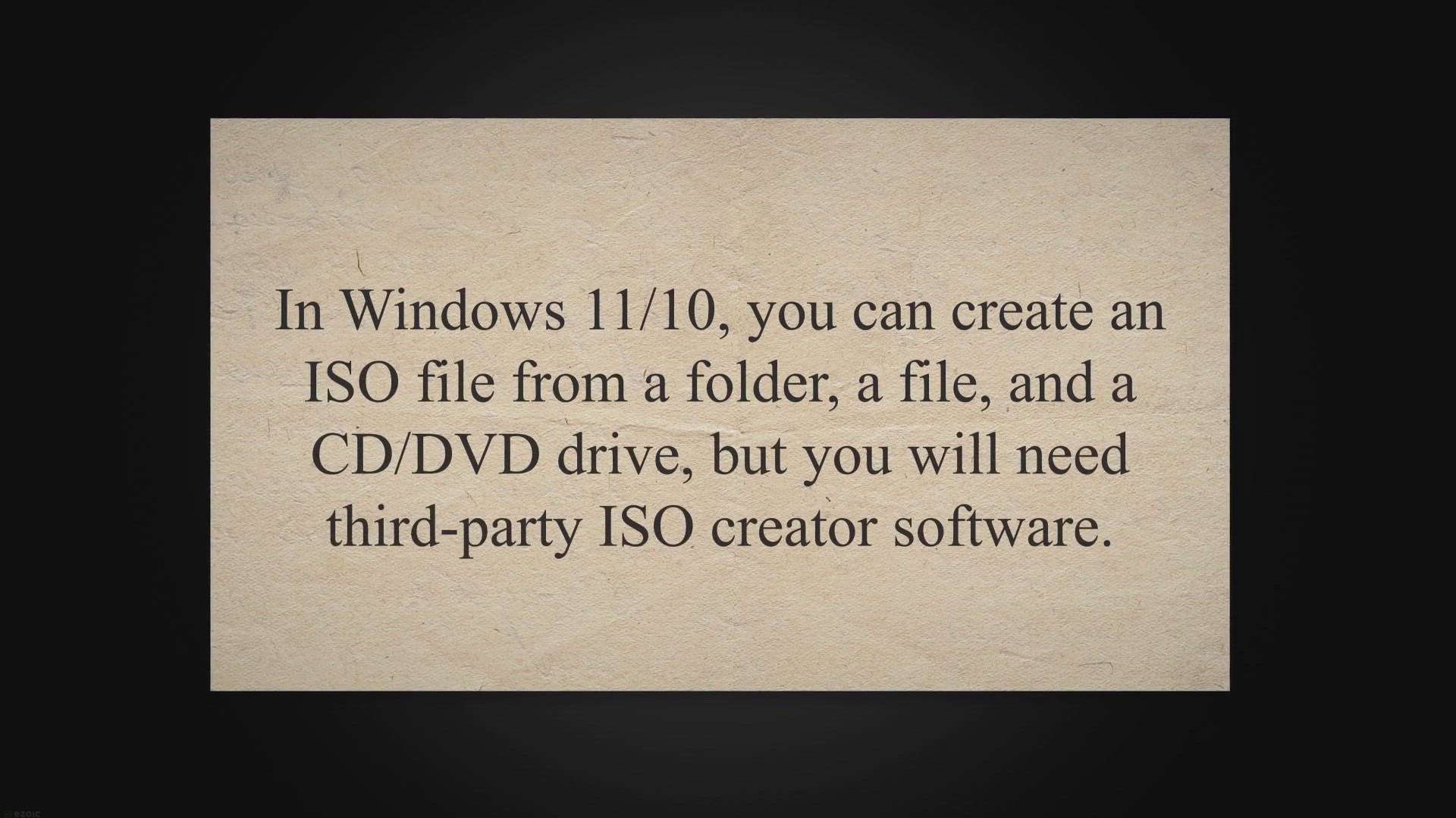 'Video thumbnail for Top 5 Free ISO Maker Tools for Windows 11/10: Create ISO Images Effortlessly'