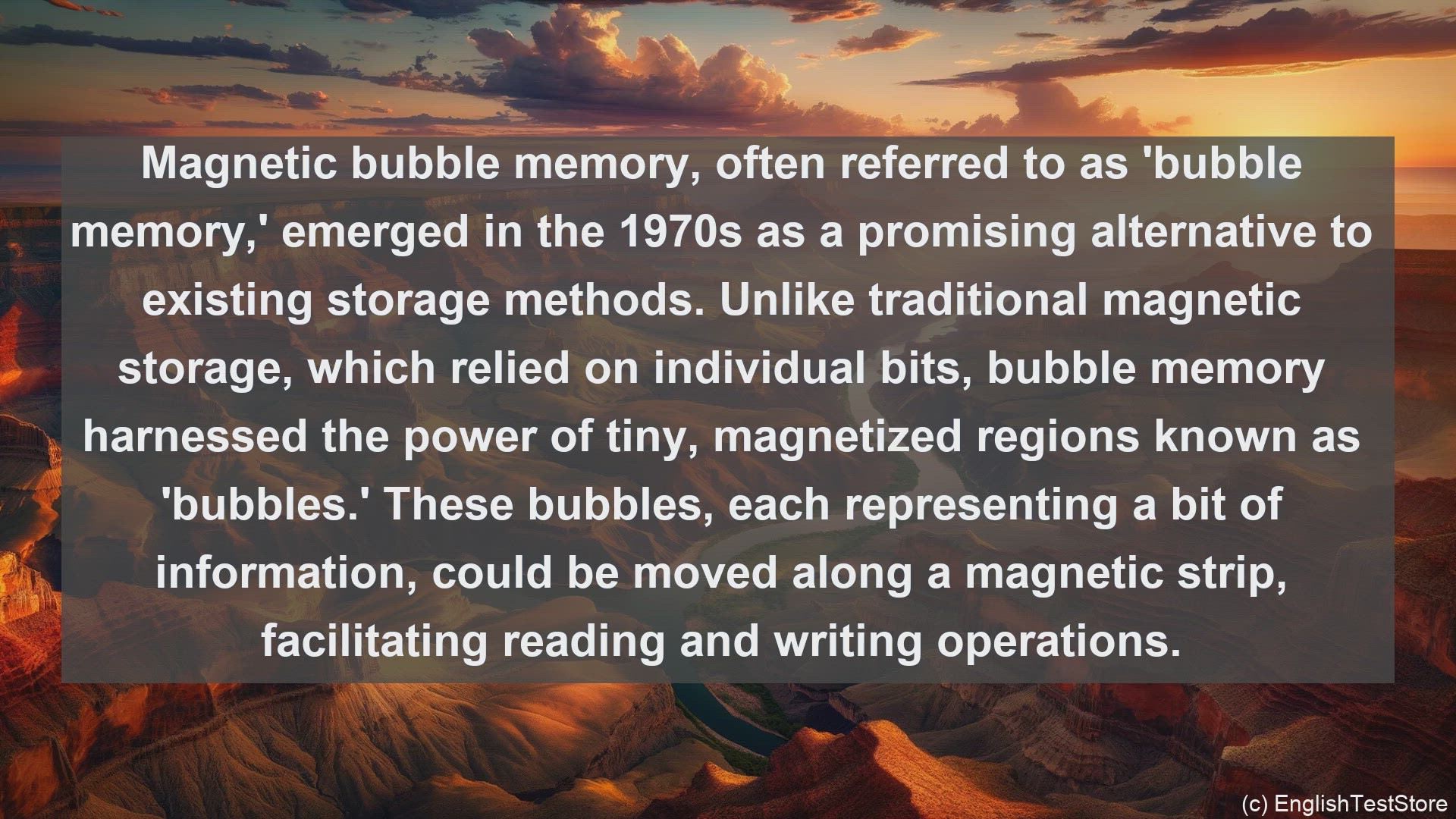 'Video thumbnail for Magnetic bubble memory in science  definition and examples'