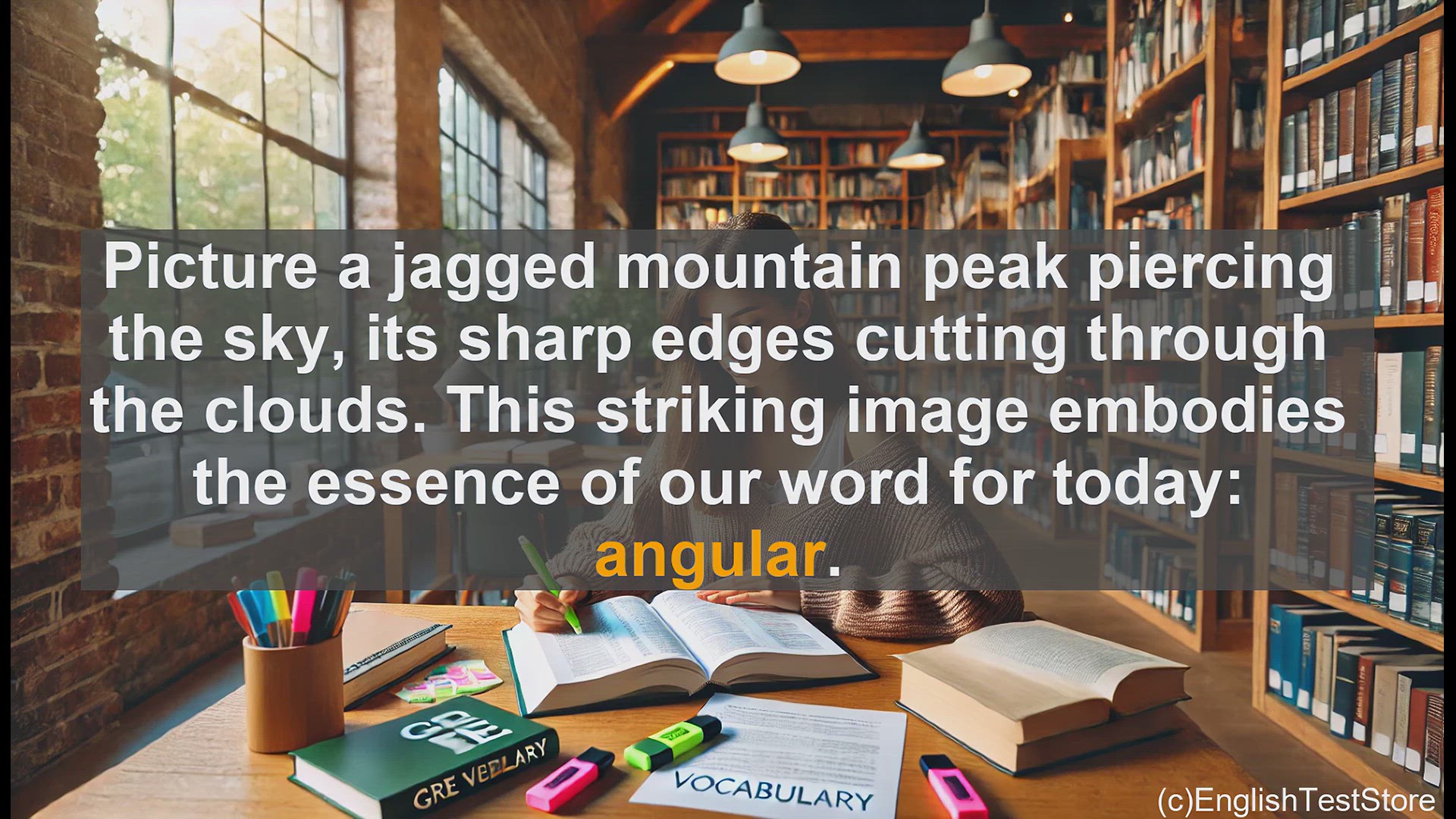 'Video thumbnail for GRE Vocabulary Lesson: Mastering the Word 'Angular''
