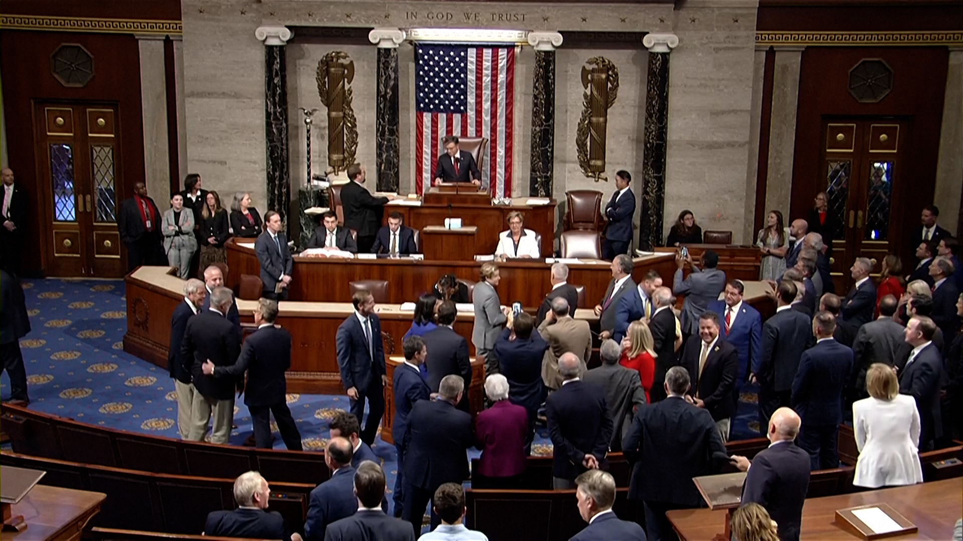 'Video thumbnail for Key moments as Trump's controversial mega-bill gets passed'