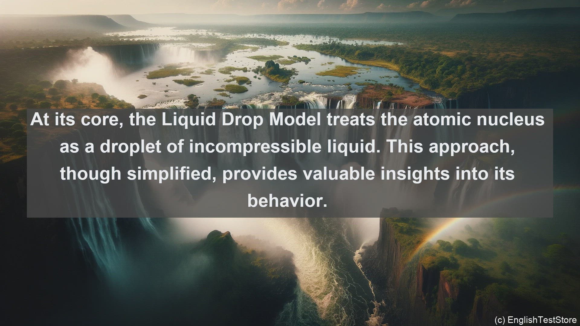 'Video thumbnail for Liquid drop model in science  definition and examples'