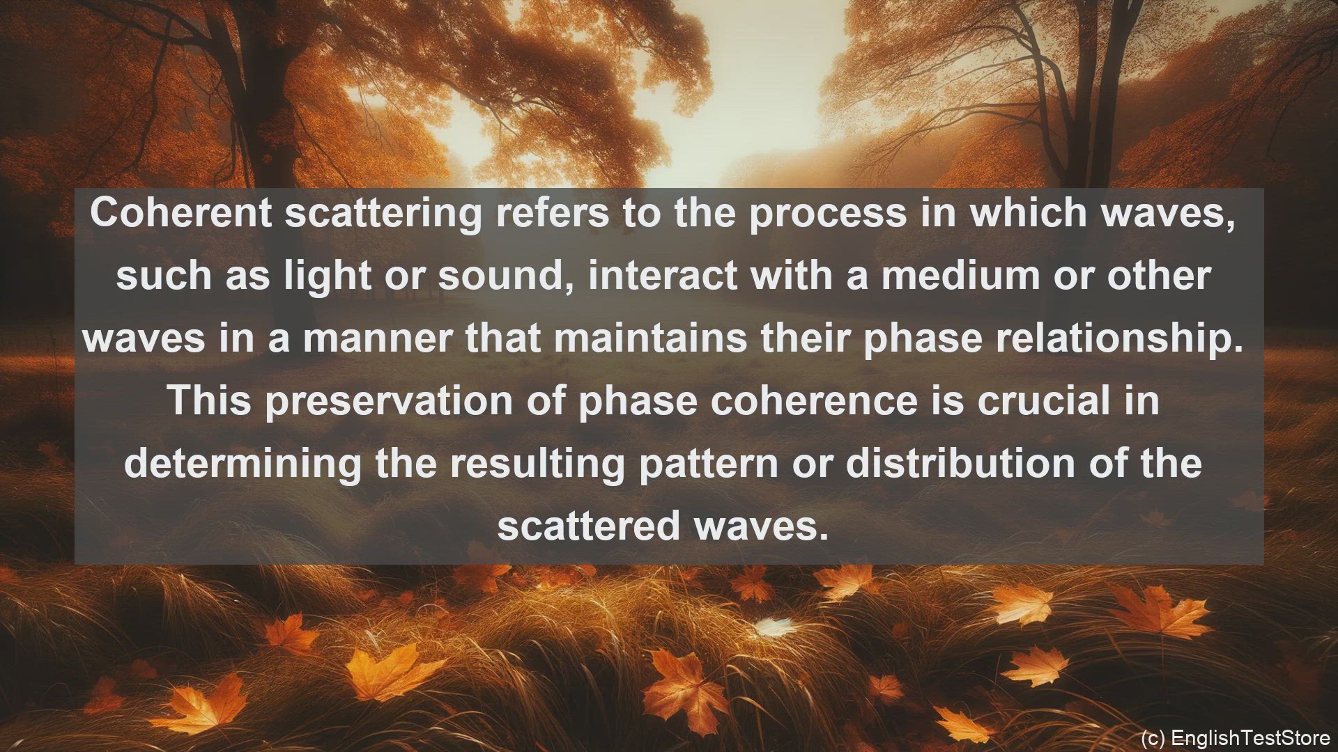 'Video thumbnail for Coherent scattering in science  definition and examples'