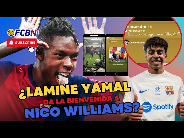 Video thumbnail for 🔥 BARÇA - DESCUBRE la SORPRESA de LAMINE YAMAL para NICO WILLIAMS
