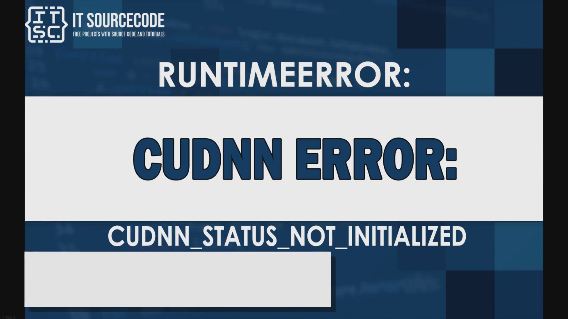 'Video thumbnail for runtimeerror: cudnn error: cudnn_status_not_initialized'