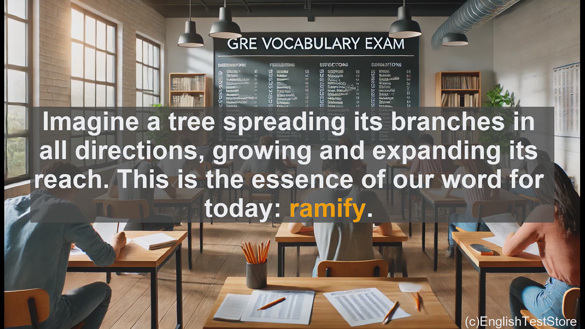 'Video thumbnail for GRE Vocabulary Lesson: Ramify - The Branching Expansion of Ideas and Consequences'