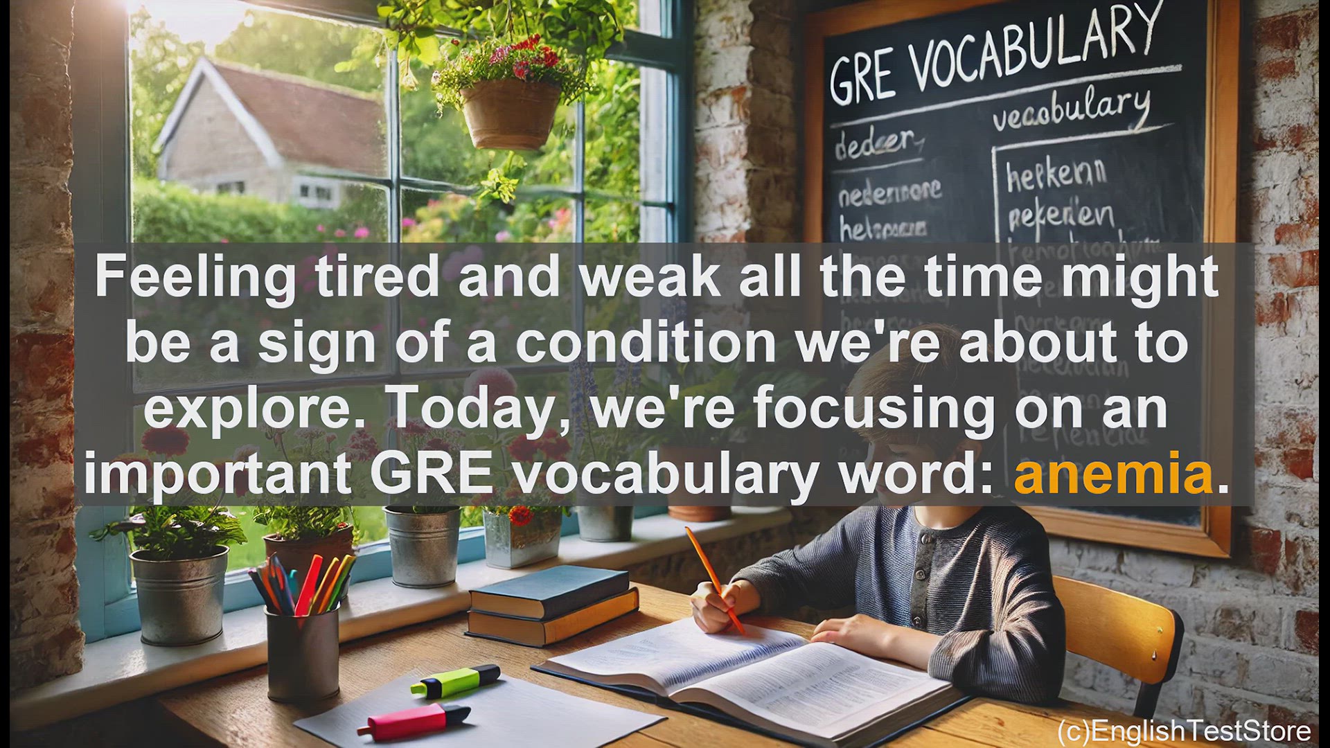 'Video thumbnail for GRE Vocabulary Lesson: Understanding Anemia - Causes, Symptoms, and Impacts'