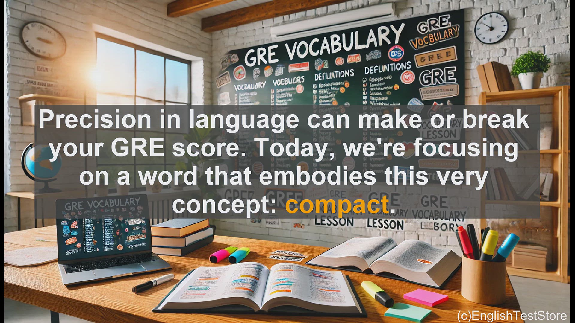 'Video thumbnail for GRE Vocabulary Lesson: Mastering the Versatile Word 'Compact' for GRE Success'