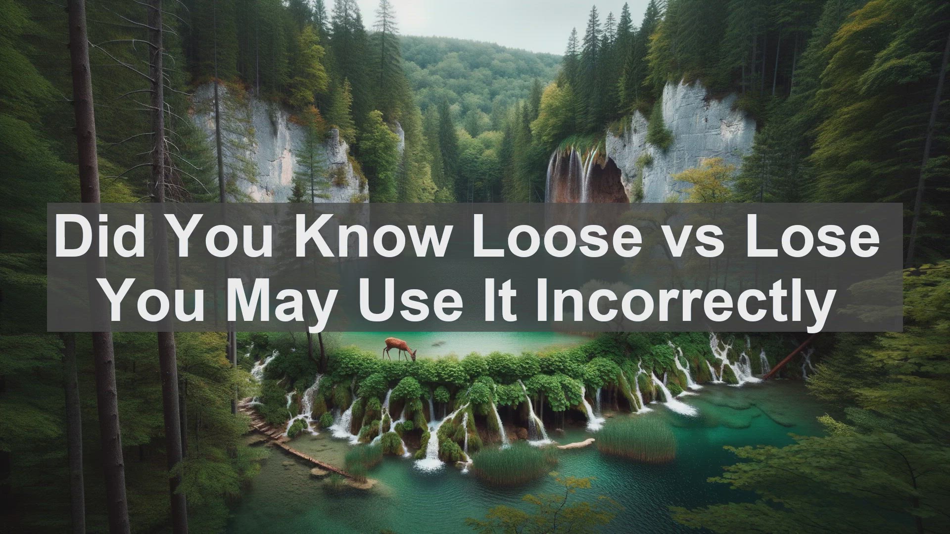 'Video thumbnail for Did You Know Loose vs Lose You May Use It Incorrectly '