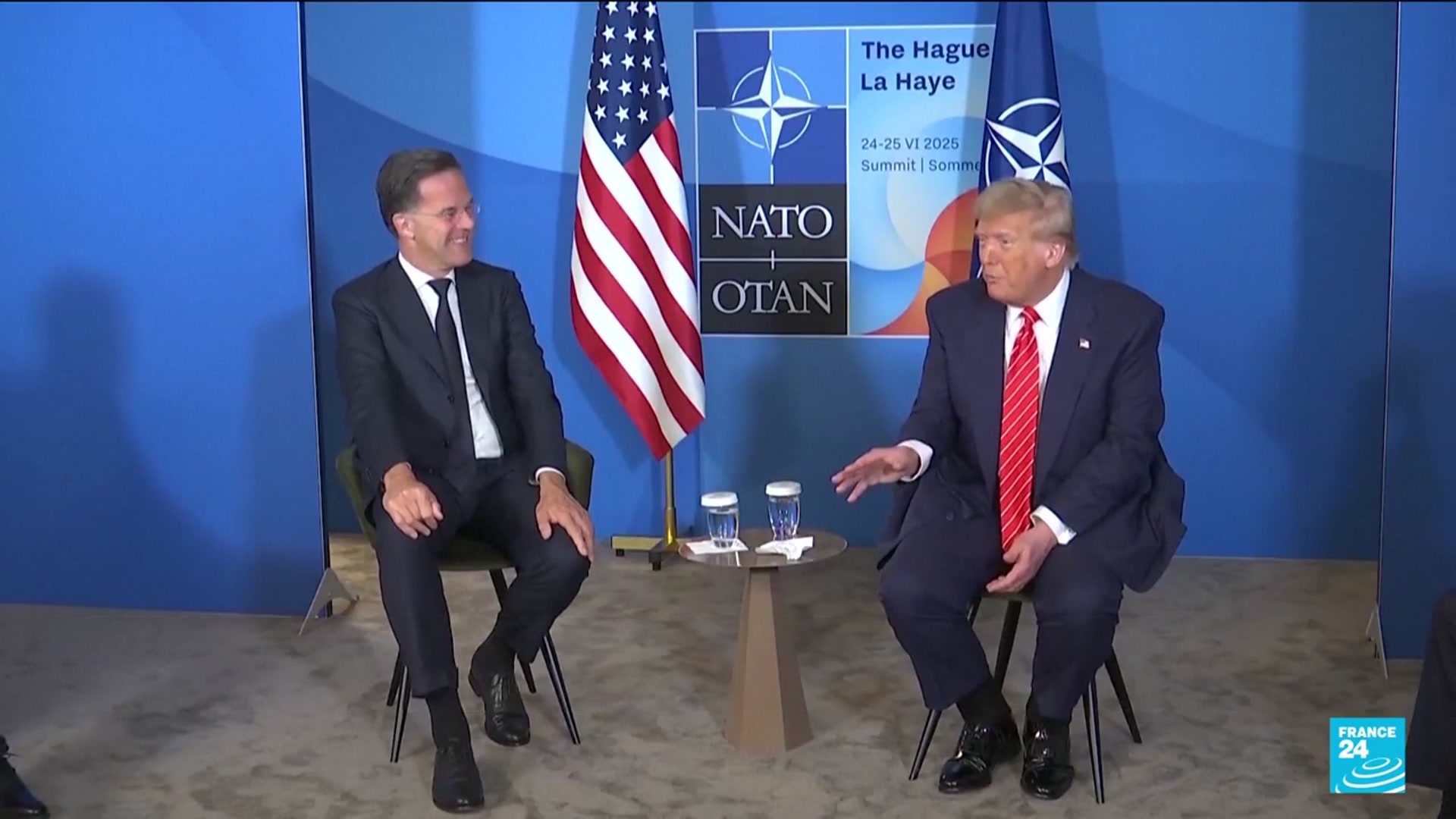 'Video thumbnail for Flatterer-in-chief: NATO's Rutte handling of Donald Trump raises eyebrows'