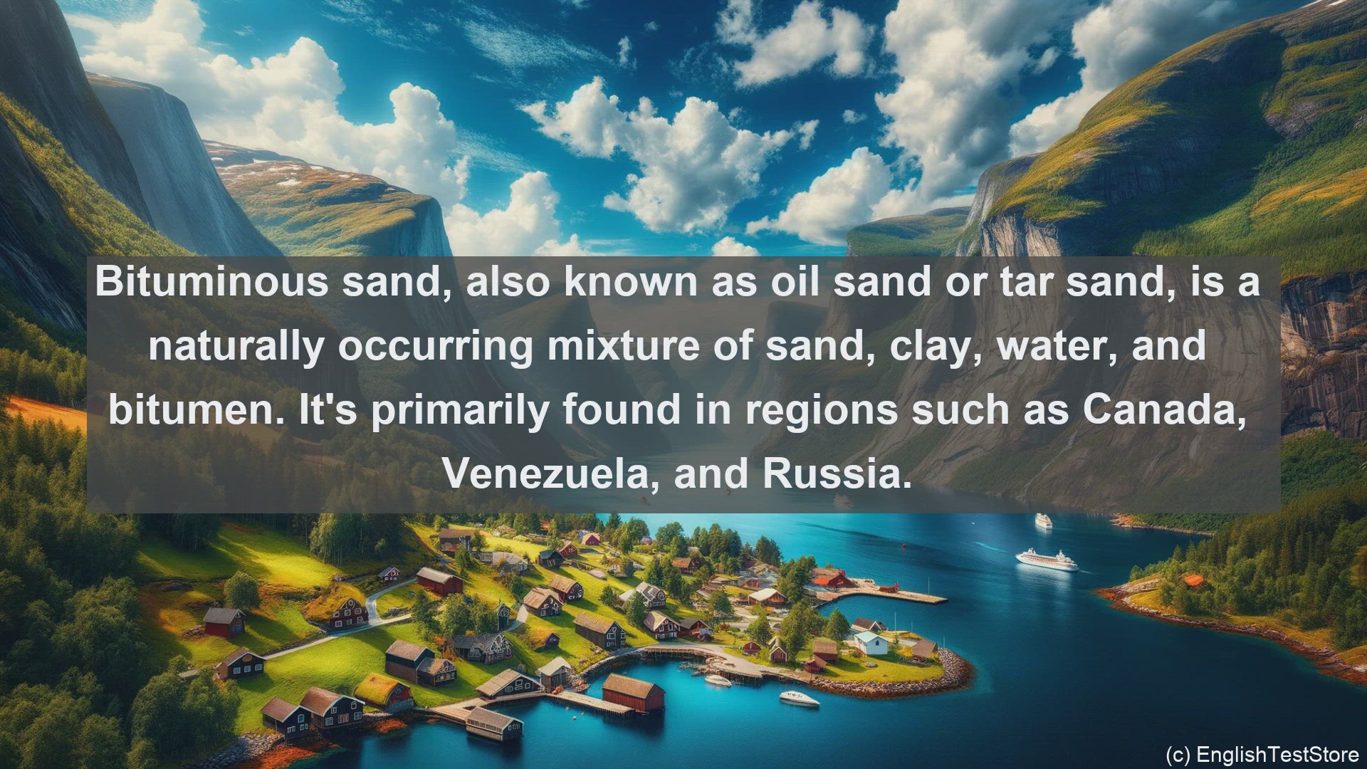 'Video thumbnail for Bituminous sand in science  definition and examples'
