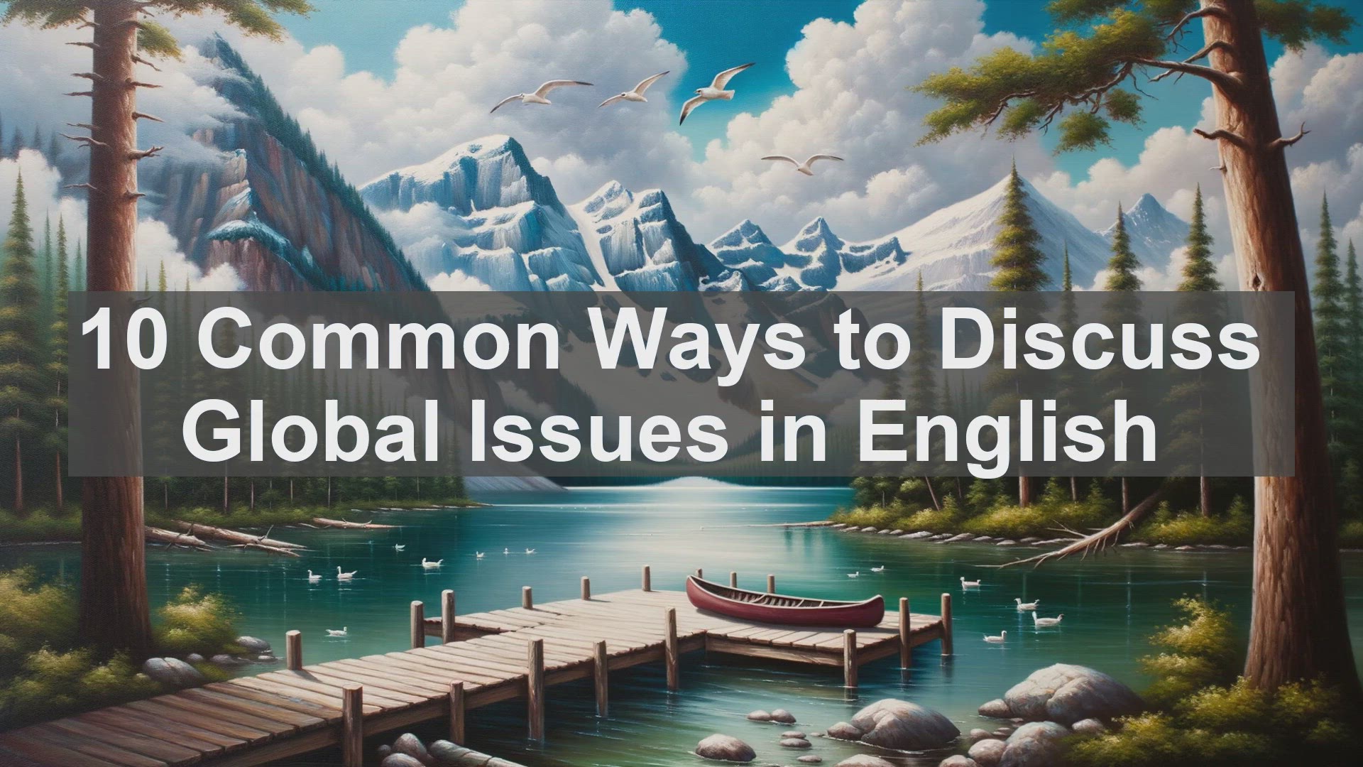 'Video thumbnail for 10 Common Ways to Discuss Global Issues in English '
