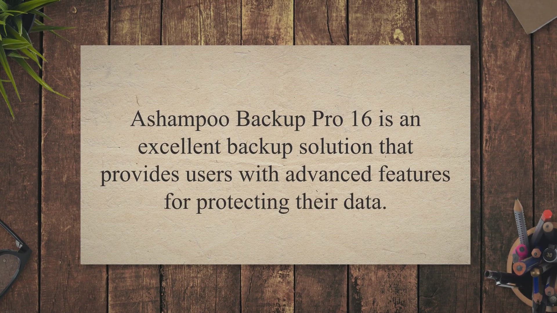 'Video thumbnail for Get a Free 1-Year License for Ashampoo Backup Pro 16 – Valued at $44.99'