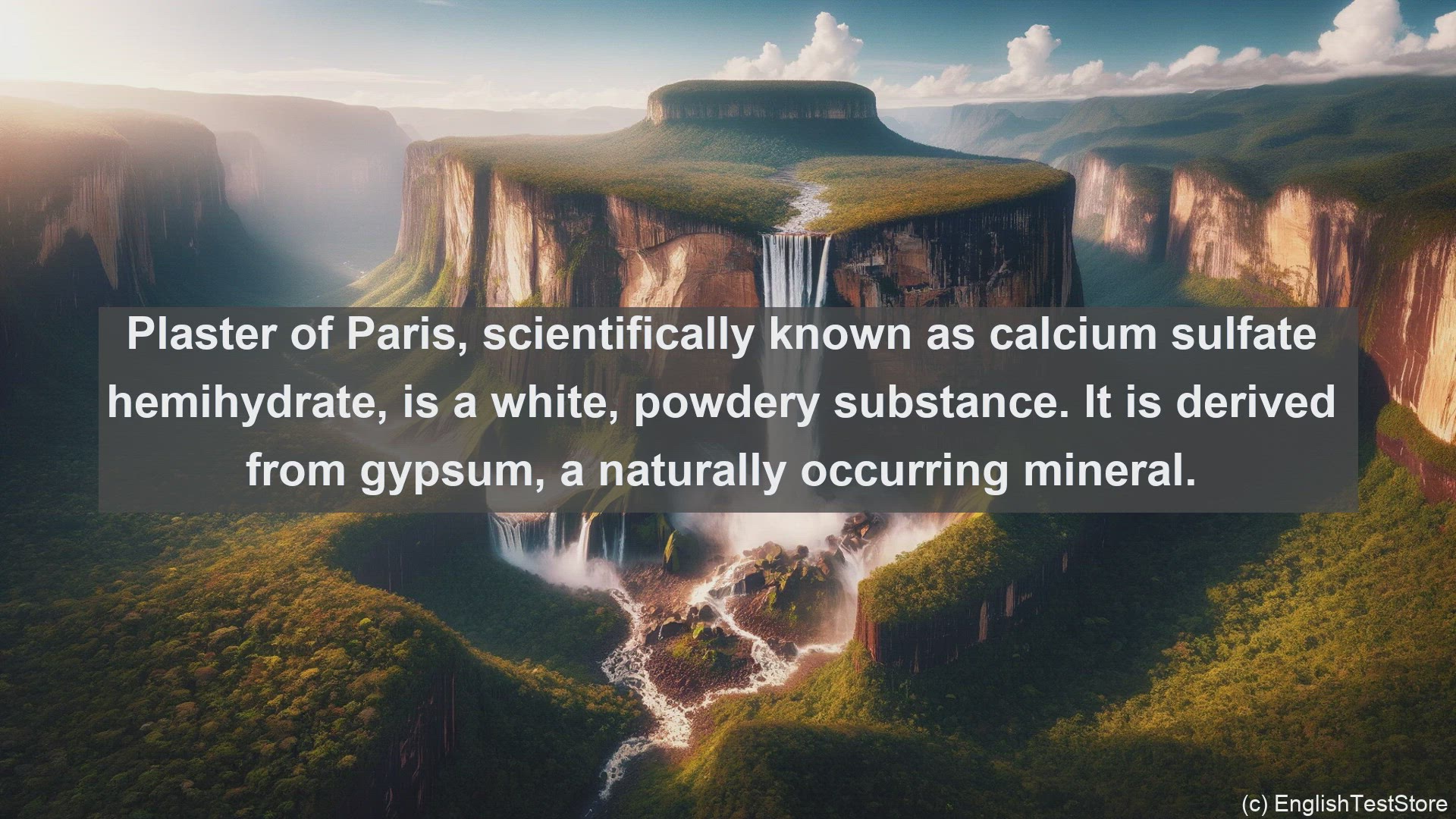 'Video thumbnail for Plaster of paris in science  definition and examples'