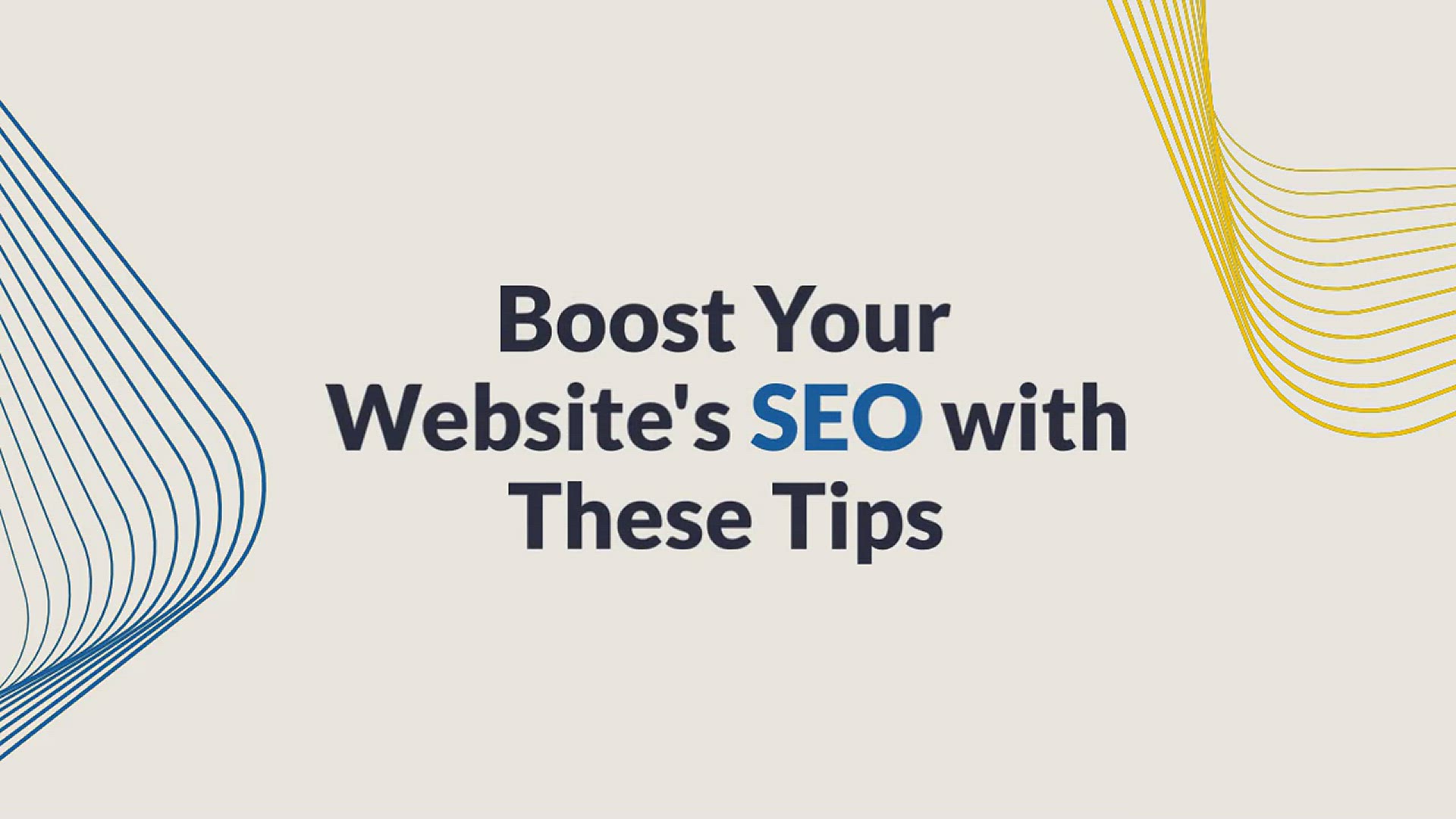 'Video thumbnail for Boost Your Website's SEO with These Tips'