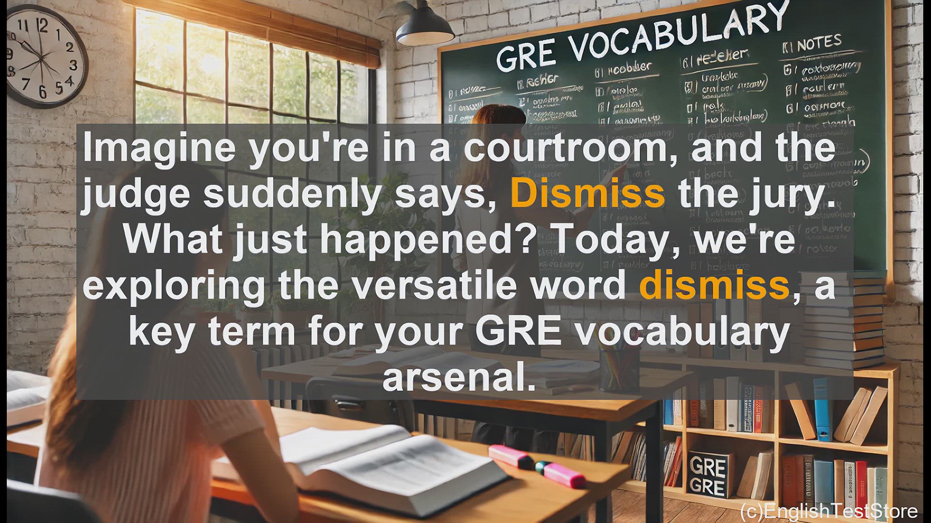 'Video thumbnail for GRE Vocabulary Lesson: Exploring the Versatile Word 'Dismiss''