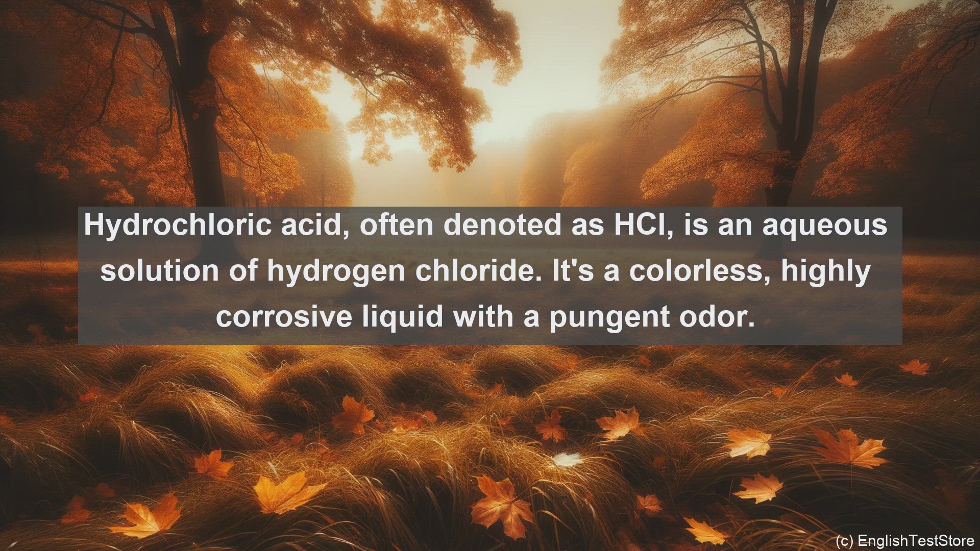 'Video thumbnail for Hydrochloric acid in science  definition and examples'