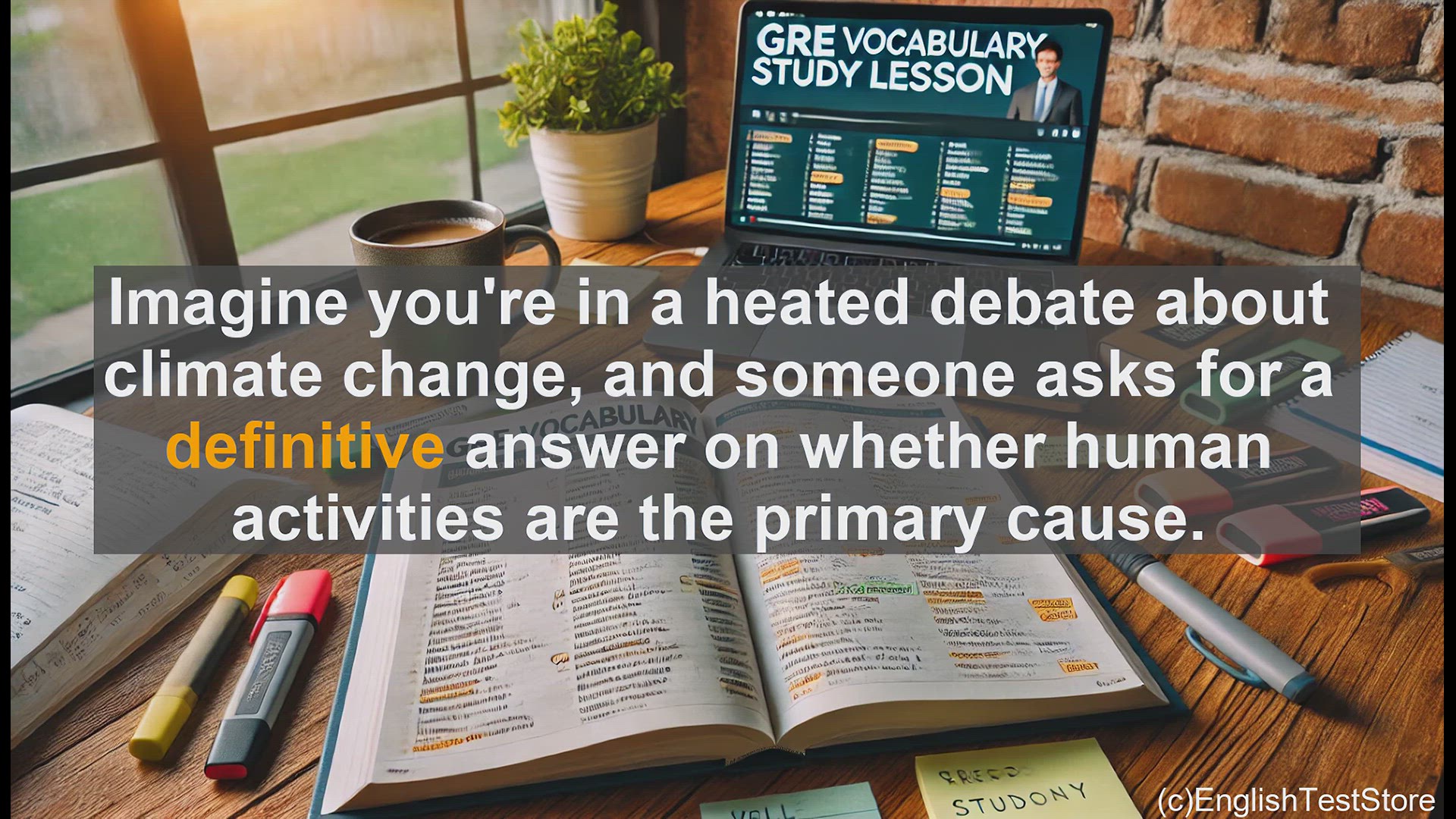 'Video thumbnail for GRE Vocabulary Lesson: Mastering the Definitive Meaning - A Crucial GRE Vocabulary Lesson'