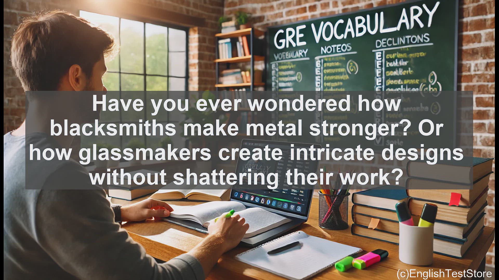 'Video thumbnail for GRE Vocabulary Lesson: The Art of Annealing - Strengthening Materials and Vocabulary'