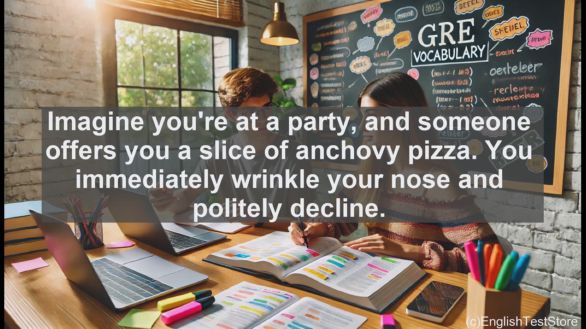 'Video thumbnail for GRE Vocabulary Lesson: Averse - Expressing Strong Dislike or Unwillingness'