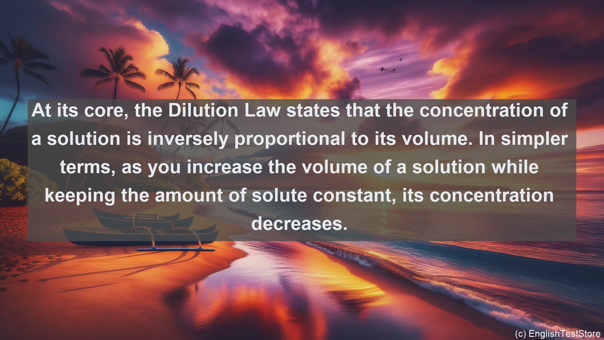 'Video thumbnail for Dilution law in science  definition and examples'