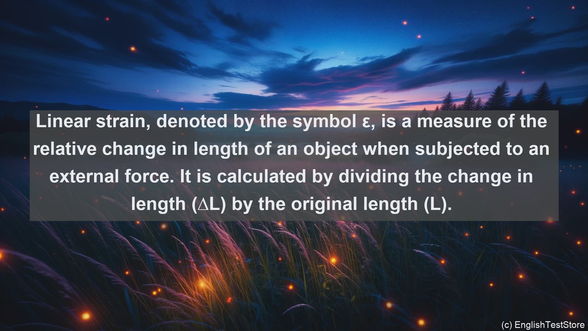 'Video thumbnail for Linear strain in science  definition and examples'