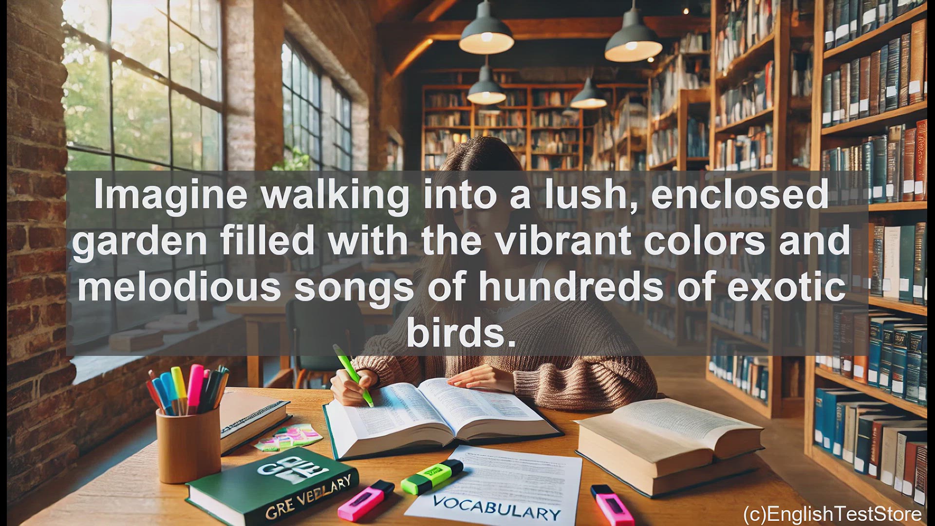 'Video thumbnail for GRE Vocabulary Lesson: Exploring the Captivating World of Aviaries'