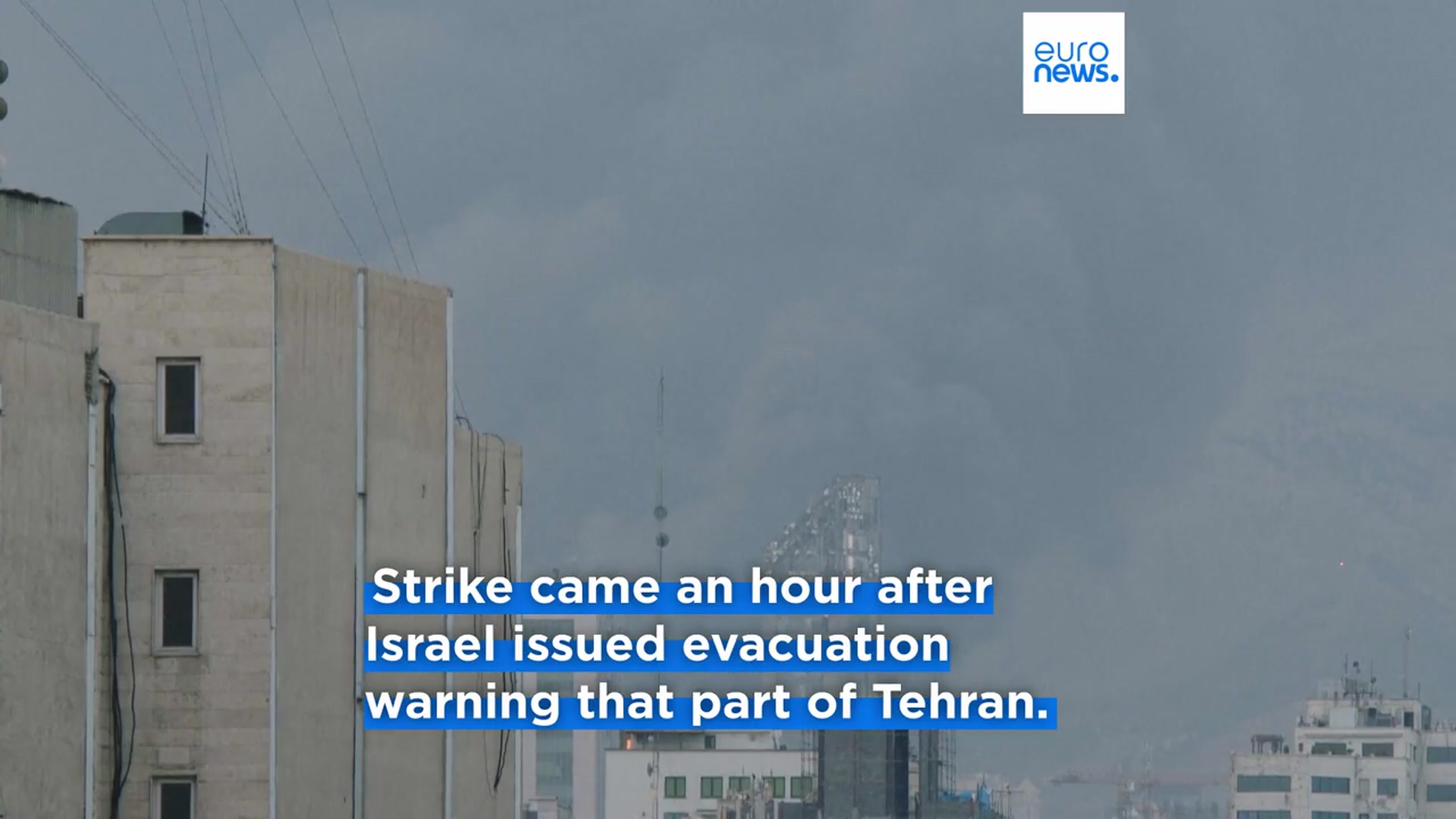'Video thumbnail for Israel strikes Iran's 'propaganda' state TV station taking broadcast off the air'
