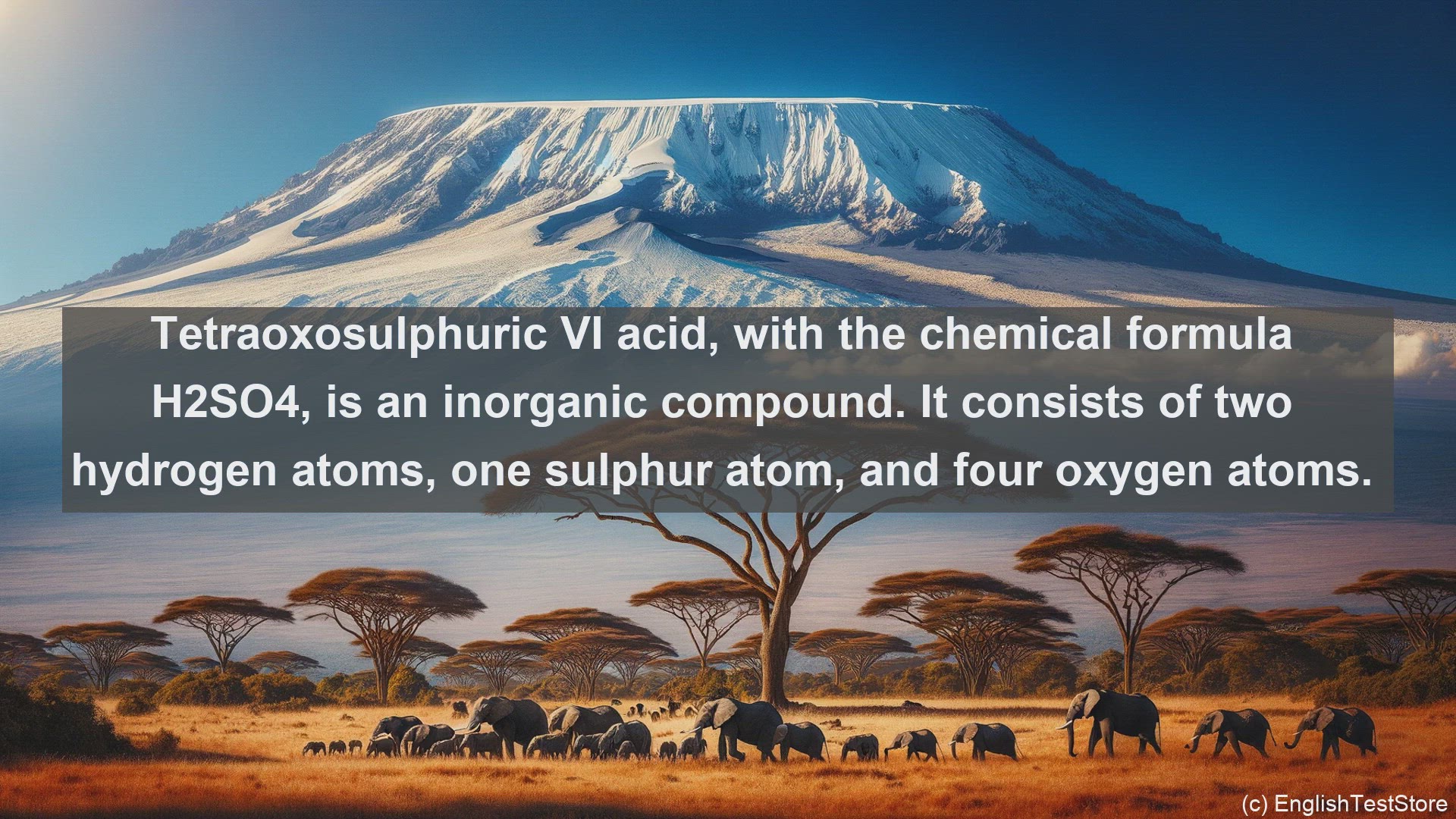 'Video thumbnail for Tetraoxosulphuric vi acid in science  definition and examples'