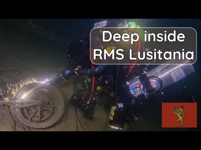 'Video thumbnail for Diving RMS Lusitania shipwreck'