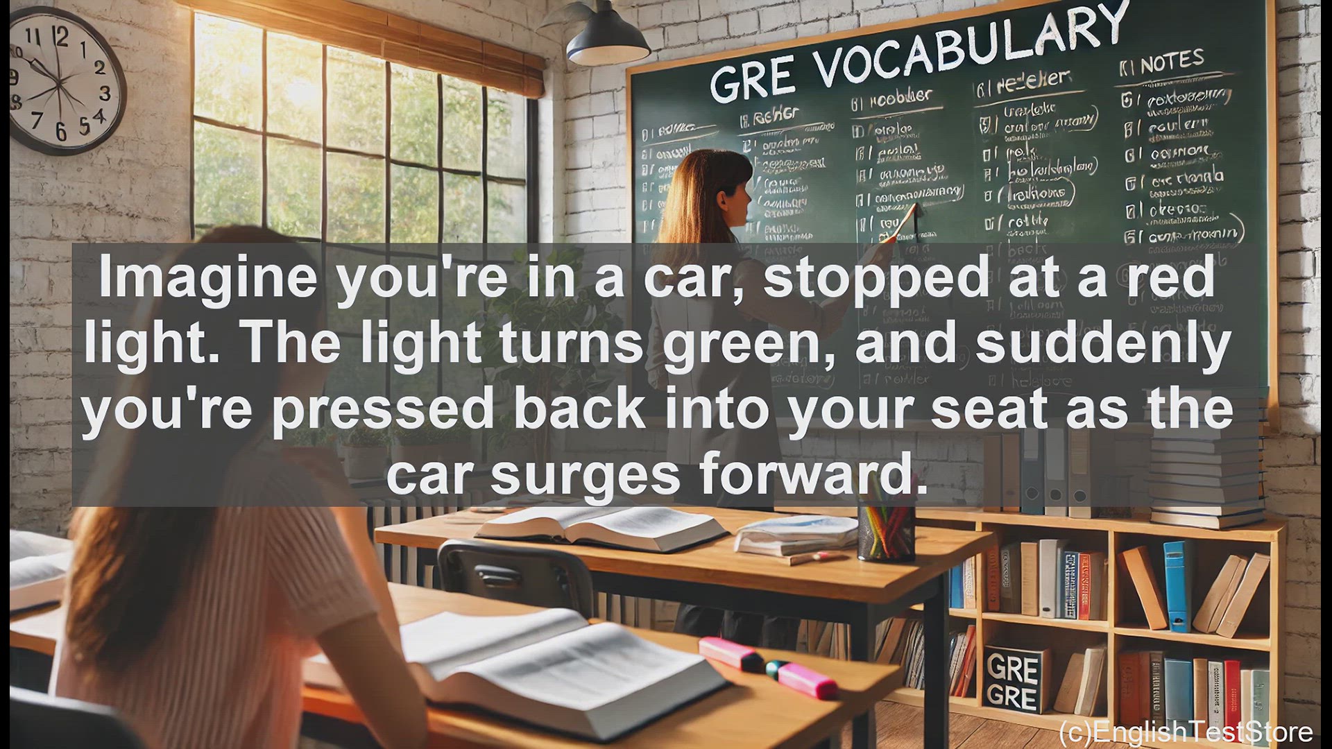 'Video thumbnail for GRE Vocabulary Lesson: Accelerating Through Life - Exploring the Powerful Verb'