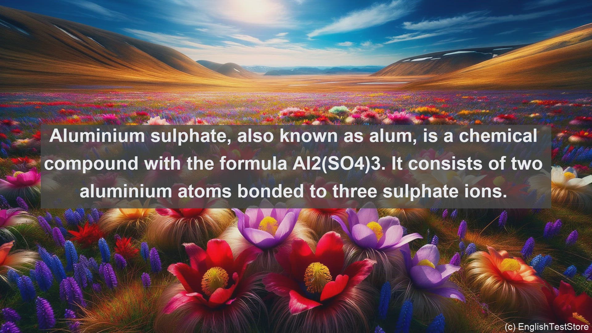 'Video thumbnail for Aluminium sulphate in science  definition and examples'