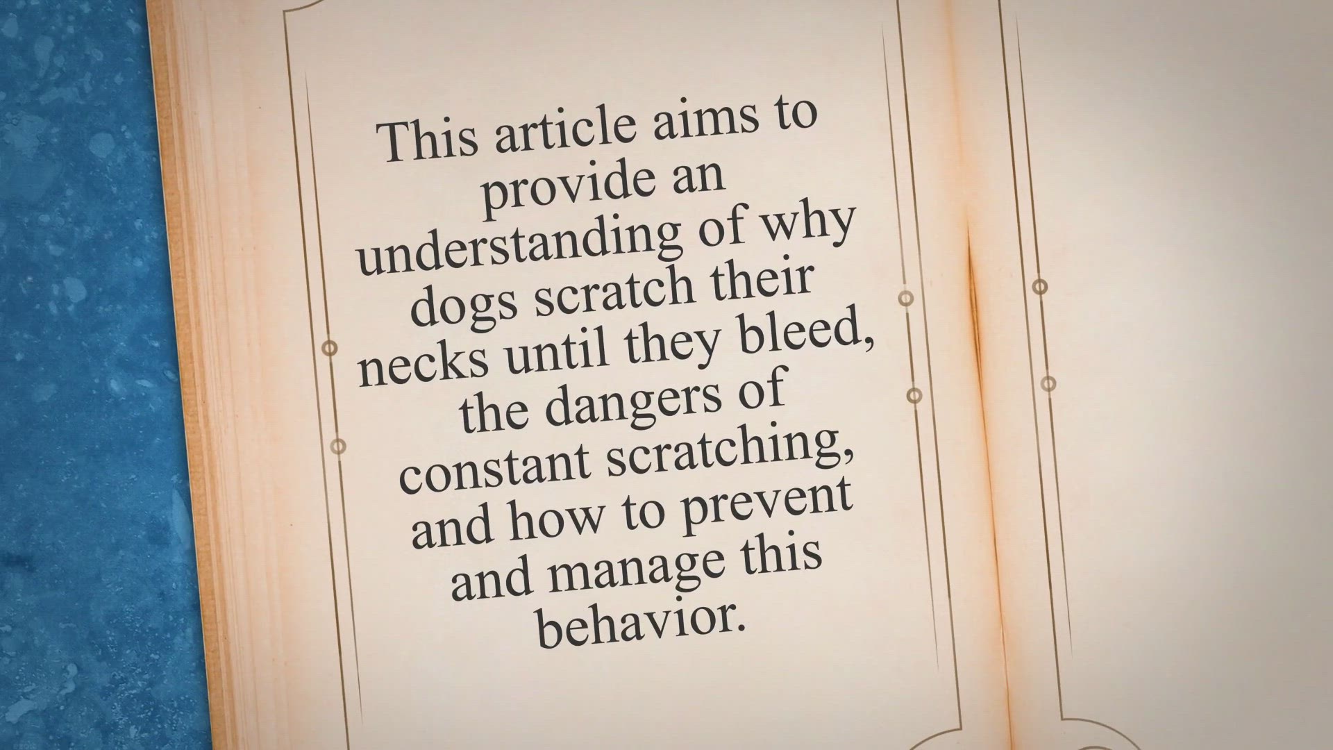 Video thumbnail for Dog Scratches His Neck Until It Bleeds [Guide]