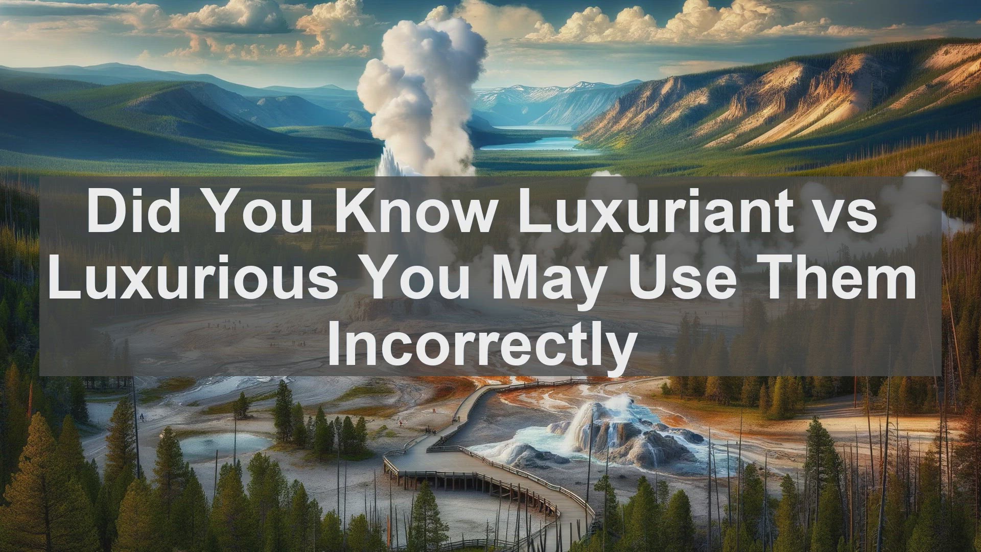 'Video thumbnail for Did You Know Luxuriant vs Luxurious You May Use Them Incorrectly '