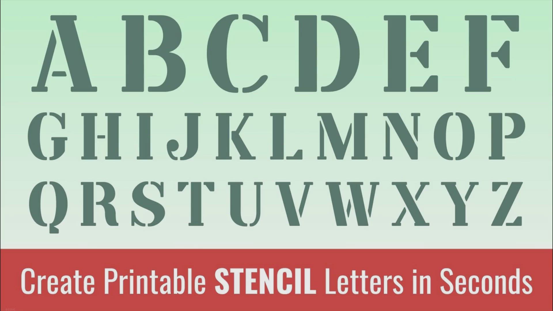 Alphabet Letter stencils Set A-Z Old English Gothic Calligraphy