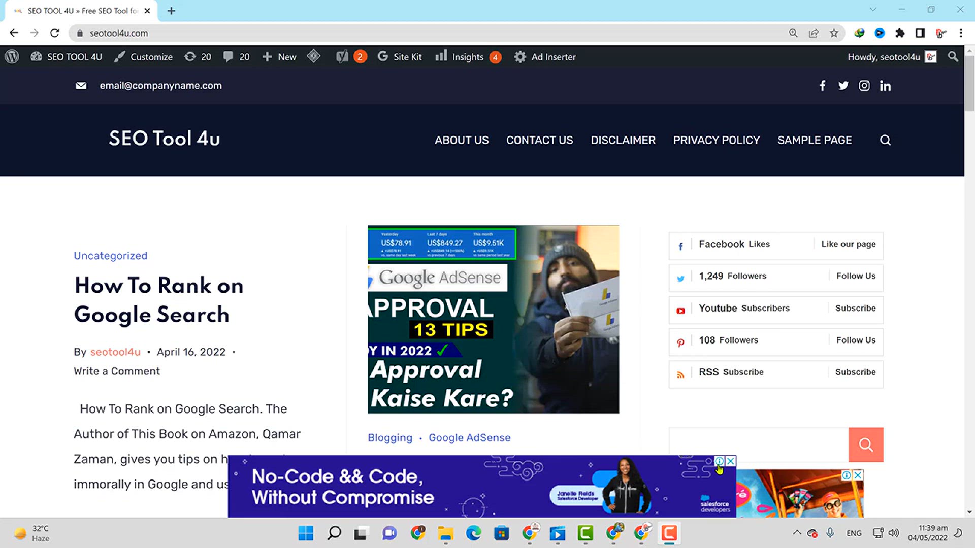 'Video thumbnail for Best High Paying Ad Network With Instant Approval __ Google AdSense Alternative'