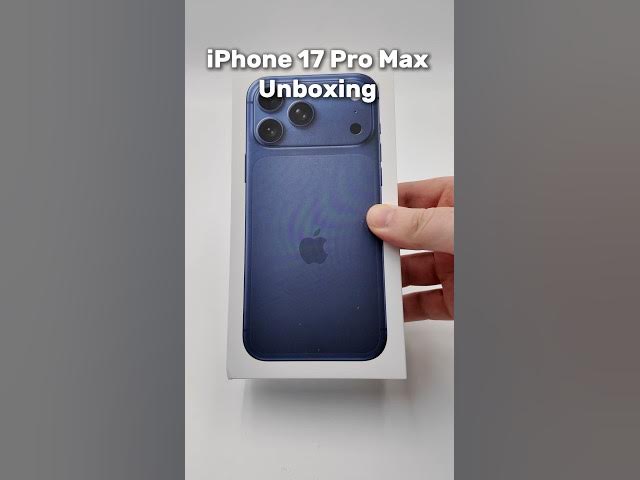 Video thumbnail for iPhone 17 Pro Max Deep Blue Unboxing! #iPhone17ProMax #iPhone17 #Apple #Unboxing
