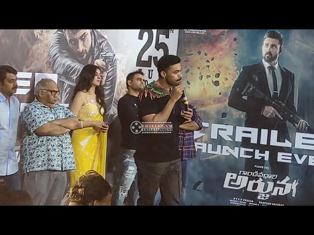 Video thumbnail for Varun Tej Speech @ Gandheevadhari Arjuna Movie Trailer Launch | Gandheevadhari Arjuna ,