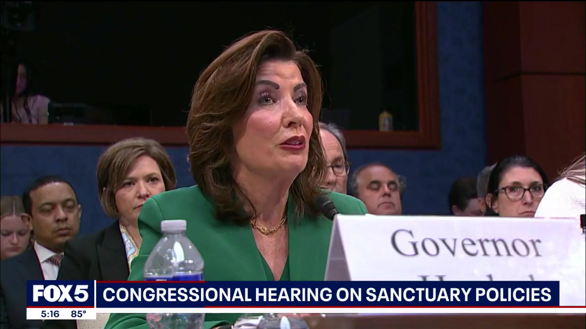 'Video thumbnail for Gov. Kathy Hochul gets grilled for New York sanctuary policies'