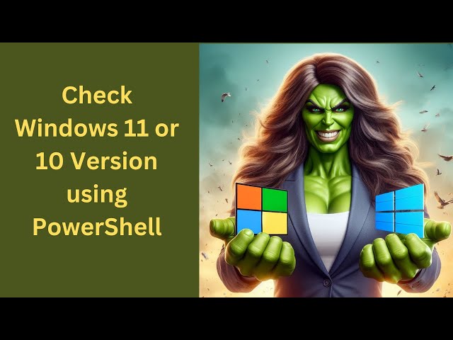 'Video thumbnail for How to Check Windows 11 or 10 Version using PowerShell | GearUpWindows Tutorial'