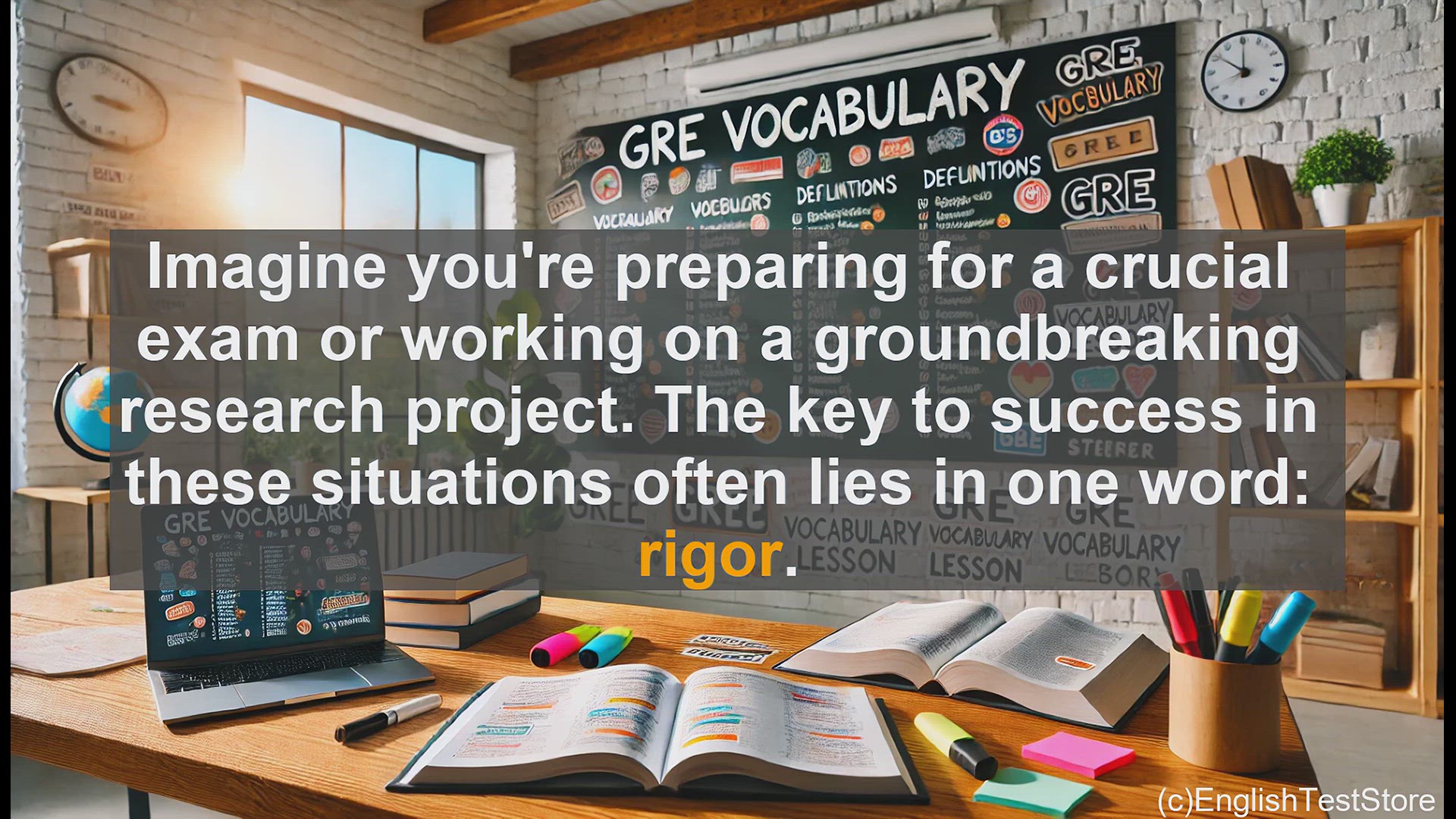 'Video thumbnail for GRE Vocabulary Lesson: Mastering Rigor - The Key to Academic and Professional Success'