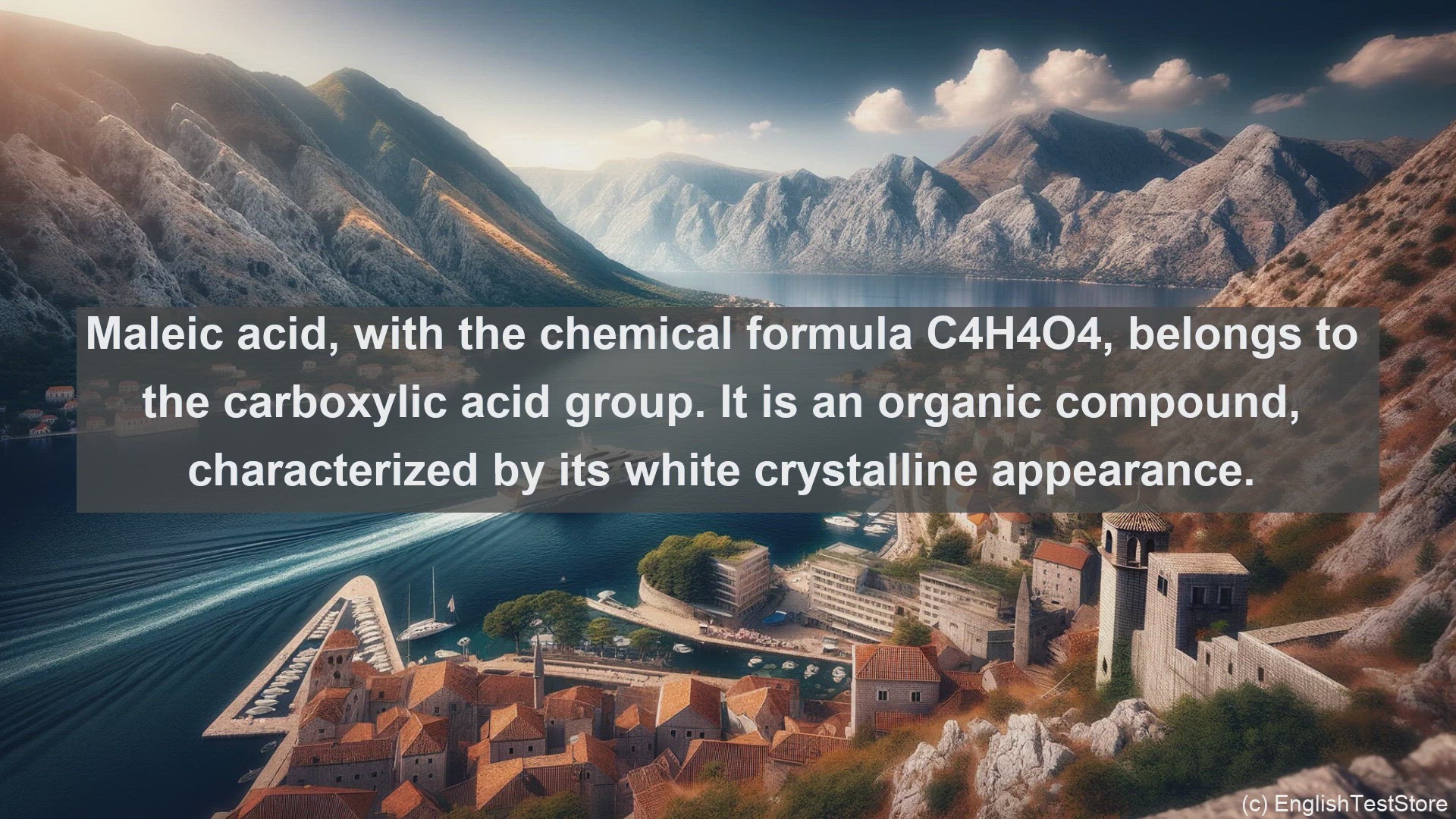 'Video thumbnail for Maleic acid in science  definition and examples'