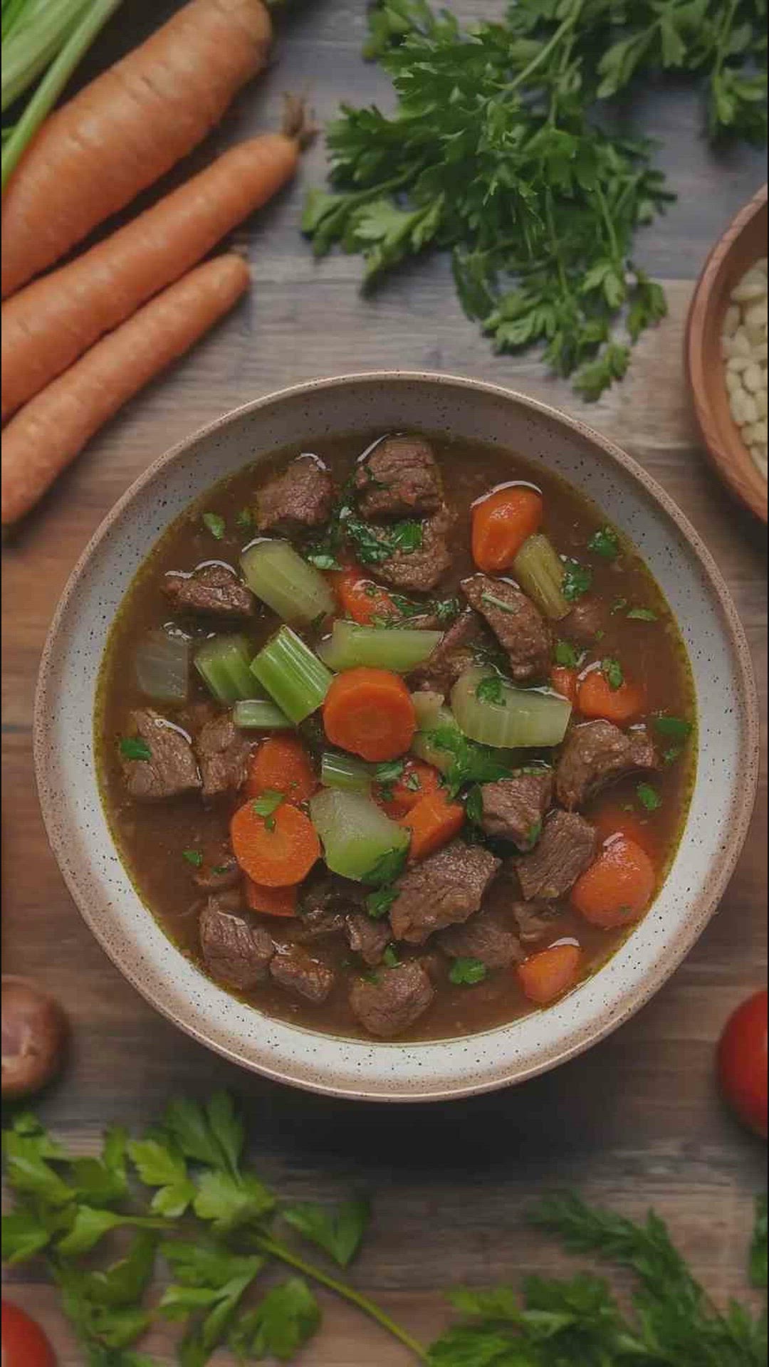 'Video thumbnail for Savory Slow Cooker Beef and Fresh Vegetable Soup Recipe'