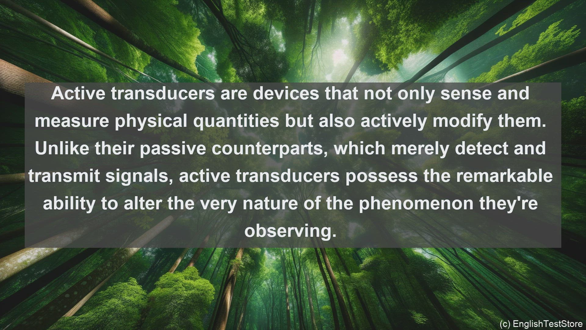 'Video thumbnail for Active transducer in science  definition and examples'