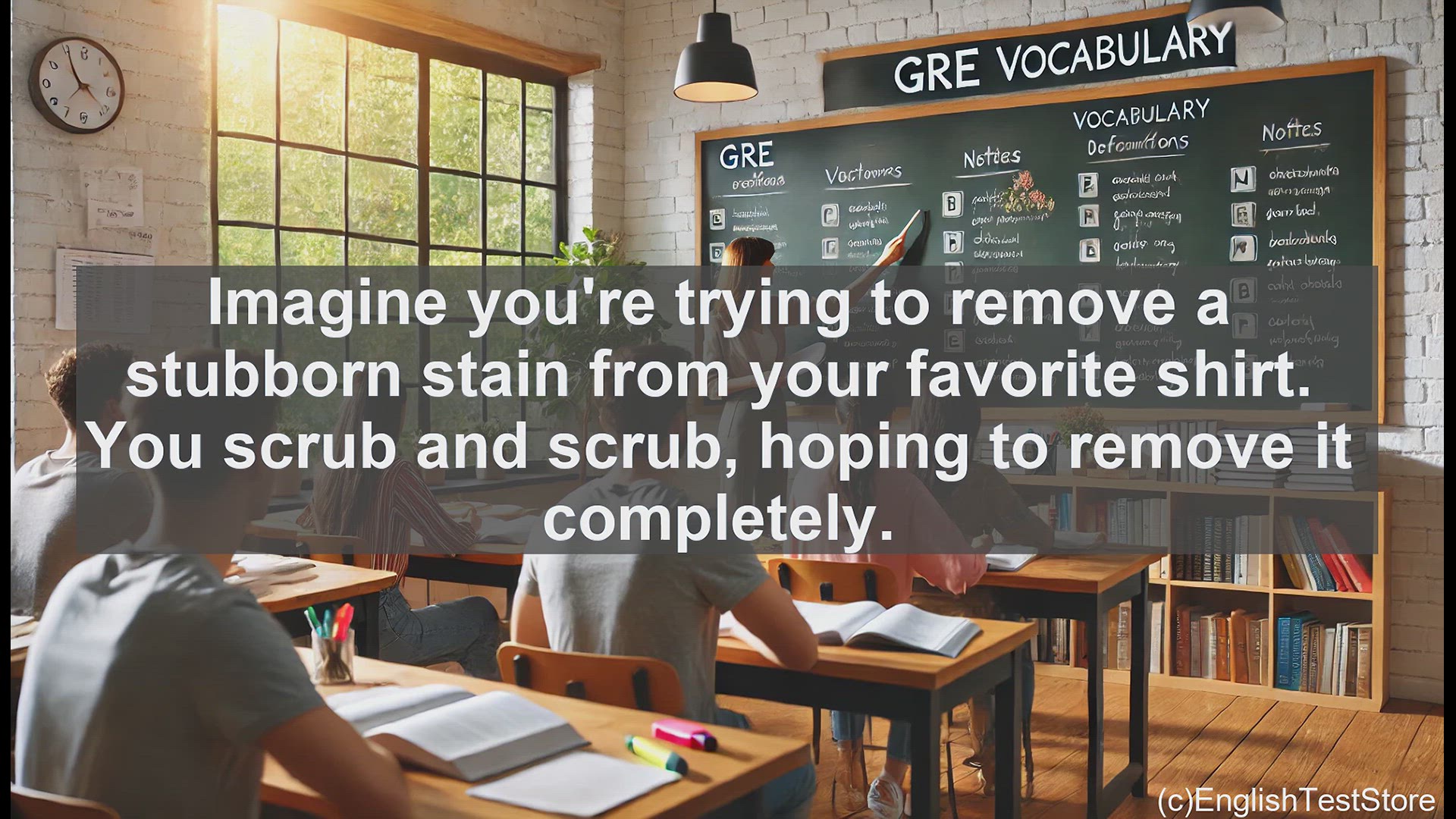 'Video thumbnail for GRE Vocabulary Lesson: Mastering the Word 'Dislodge' for the GRE'