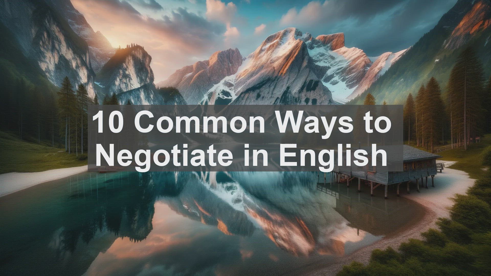 'Video thumbnail for 10 Common Ways to Negotiate in English '
